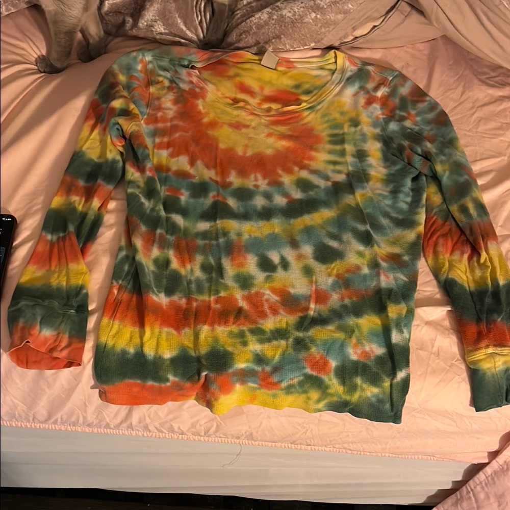 Tie-Dye Long Sleeve Shirt/thermal